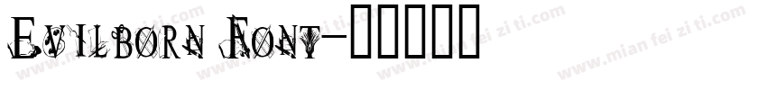 Evilborn Font字体转换